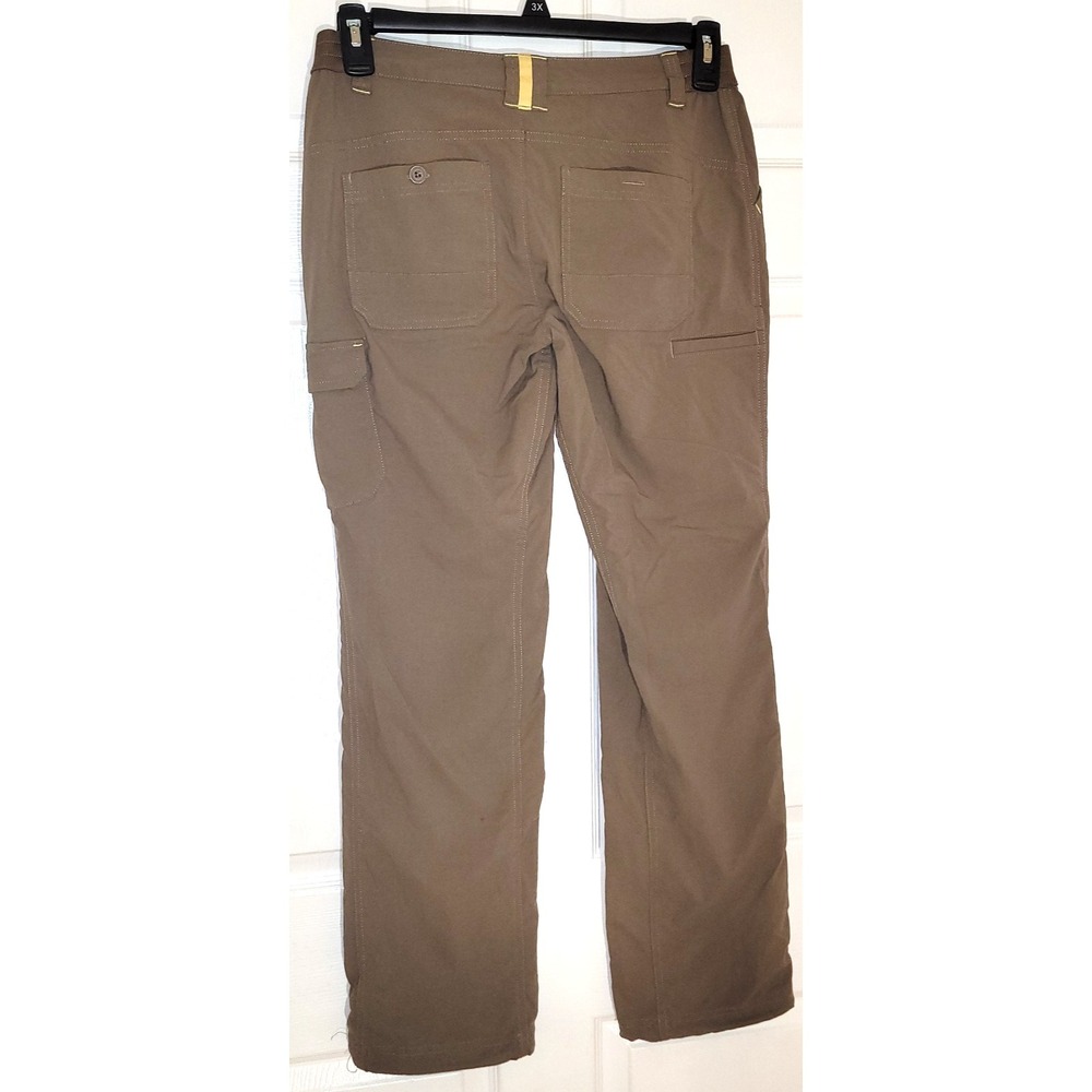 Duluth Trading Co Womens 6x31 Beige Nylon Spandex Cargo Pants‎ Hiking Outdoor - Picture 2 of 16